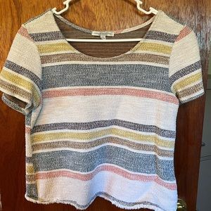 Tweed Stripped Top
